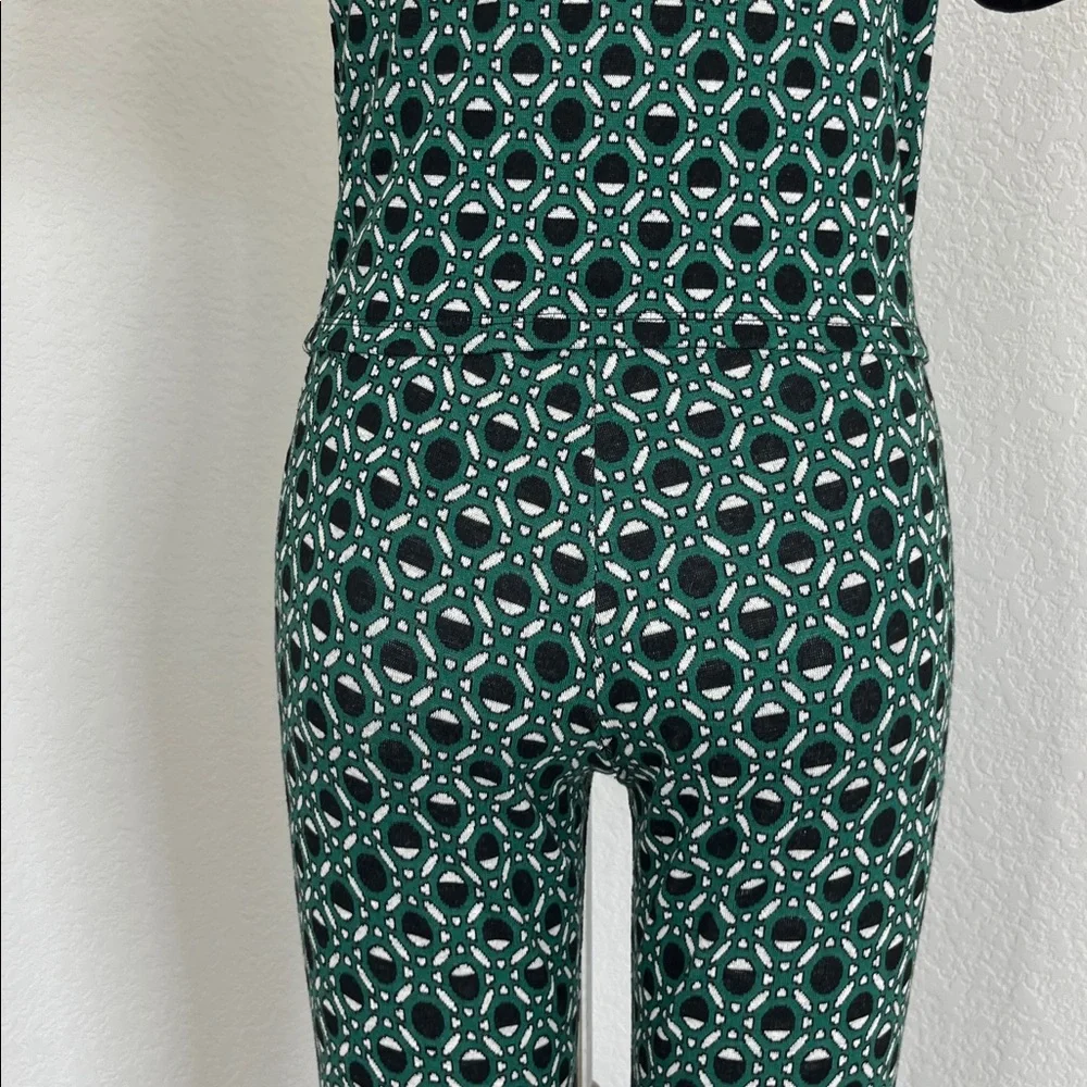 Zara Jacquard Geometric Print 70s Trousers Set Knit Top Outfit - Picture 8 of 11